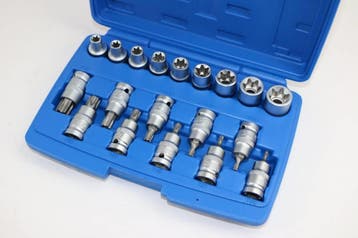 TM 19 Delige 1/2 Inwendige en Uitwendige Torx Doppenset, Verzenden, Nieuw