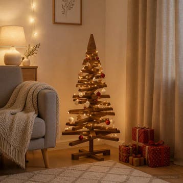 vidaXL Houten kerstboom KOTKA 90 cm Massief grenenhout, Diversen, Verzenden, Nieuw