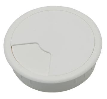 Grommet En Plastique Blanc De 80mm Pour Bureau - 49.80.025, Verzenden