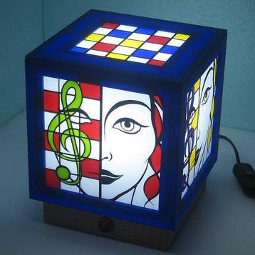 Sergio Milani - Tafellamp - Ash - Lampada Cubic 2026-06