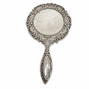Miroir à main - Argent