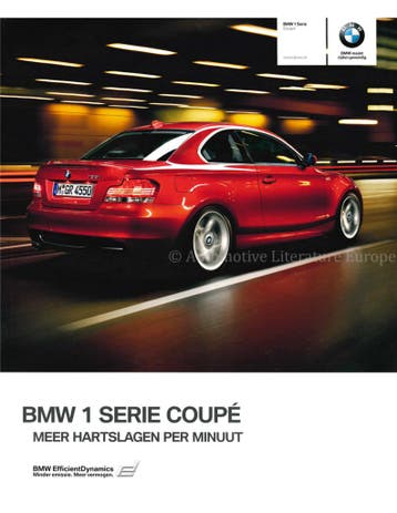 2010 BMW 1 SERIE COUPÉ BROCHURE NEDERLANDS, Nieuw
