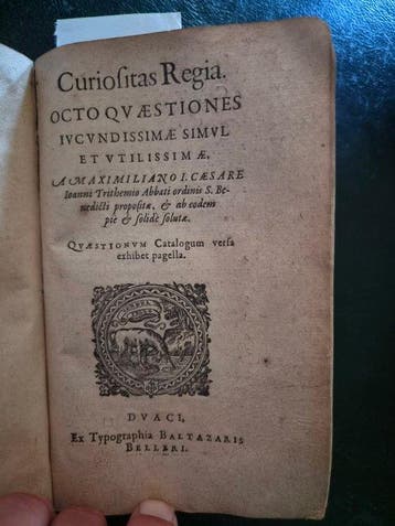 Bartholomeus Sibylla, John Jones, Johannes Trithemius,