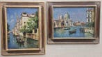 Europese school (XX) - Coppia di vedute di Venezia