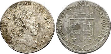 Teston Nancy 1716 Lothringen Herzogtum: Leopold, 1690-1729:, Verzenden, België