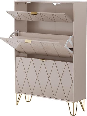 UEV Schoenenkast met 2 kleppen, 80 x 24 x 120 cm voor 16 paa, Verzenden