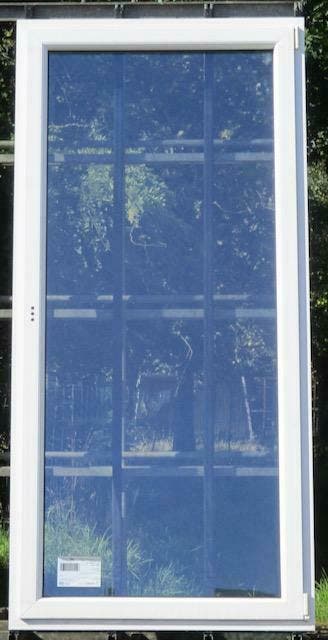 pvc terrasraam , raam , chassis 105 x 222 wit / zwartbruin, 75 tot 150 cm, Kunststof, Deurkozijn, Nieuw