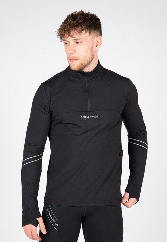 2dekans | Gorilla Wear Noxen Long Sleeve Shirt - Zwart - 3XL, Kleding | Heren, Sportkleding, Ophalen of Verzenden