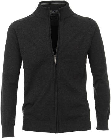 CASAMODA Vest Zip Antraciet maat Maat 52/54 (L) Heren, Verzenden, Nieuw, Maat 52/54 (L), CASAMODA