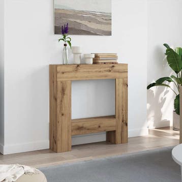 vidaXL Haardombouw 81x18x82 cm bewerkt hout artisanaal, Huis en Inrichting, Verzenden, Nieuw