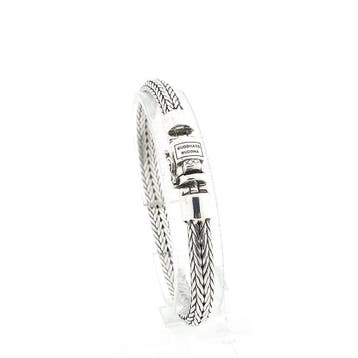 Zilveren Buddha to Buddha armband; Ellen (Schakelarmband), Ophalen of Verzenden, Gebruikt, Zilver, Zilver