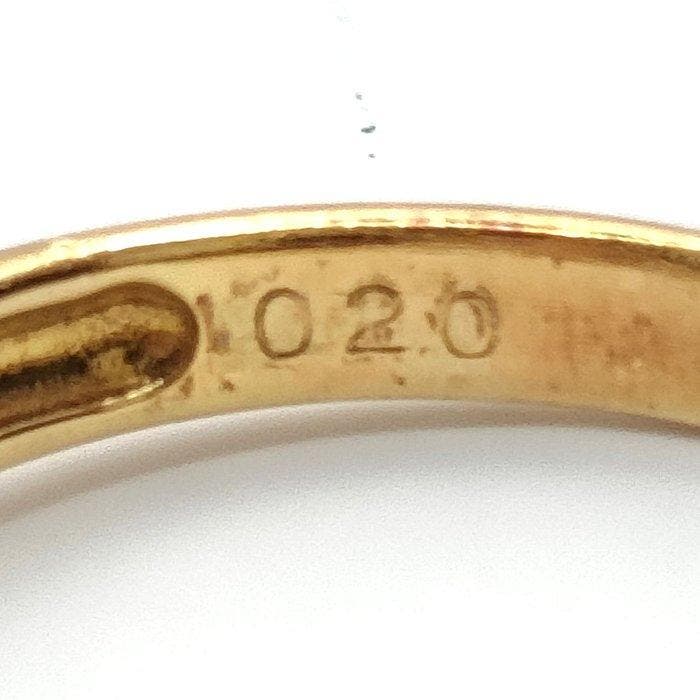 Bague - 18 carats Or jaune, Handtassen en Accessoires, Ringen