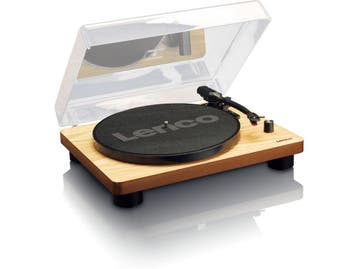 Lenco LS-50 - Houten platenspeler - Ingebouwde luidsprekers, Verzenden, Zo goed als nieuw