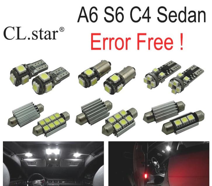 Kit 17 Ampoules Led Intérieur Pour Audi A6 S6 C4 Berline 94, Autos : Pièces & Accessoires, Éclairage, Envoi