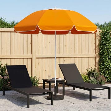 vidaXL Tuinparasol 240 cm 170T polyester Oranje, Verzenden, Nieuw