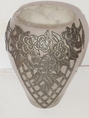 Vase Art Nouveau signé Moda pour Daum (1915-1939) - Vase à, Antiek en Kunst