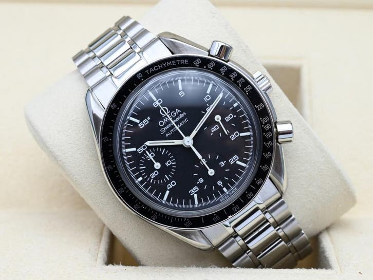 Omega Speedmaster Reduced Ref. 3510.50 Year 2016 (Box &, Handtassen en Accessoires, Horloges | Heren, Polshorloge, Zo goed als nieuw
