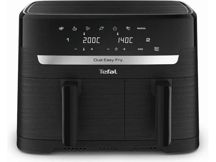 Tefal EY901N10 - Airfryer - 8,3L - 2700W - 2 onafhankelijke, Elektronische apparatuur, Airfryers, Zo goed als nieuw, Verzenden