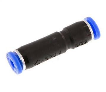 Raccord enfichable 4mm autobloquant en laiton/PBT 0-10bar, Verzenden