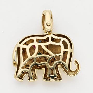 Pendentif - 14 carats Or jaune - Diamant -