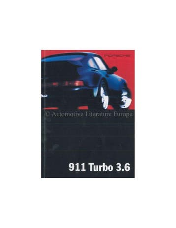 1994 PORSCHE 911 TURBO BROCHURE ENGELS (USA), Ophalen of Verzenden