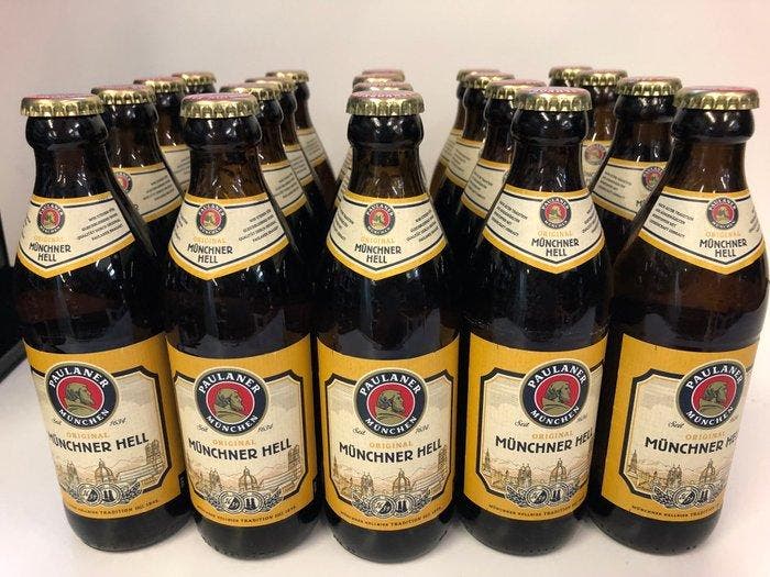 Paulaner Munich Münchener Hell - 33cl - 20 flessen, Collections, Vins