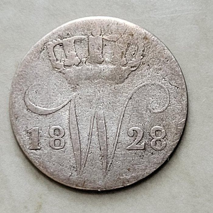 Nederland. Willem I. 5 Cents 1828 Brussel (Zonder, Postzegels en Munten, Munten | Nederland