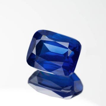 1 pcs Blauw Saffier - 1.01 ct - nternational Colored, Nieuw