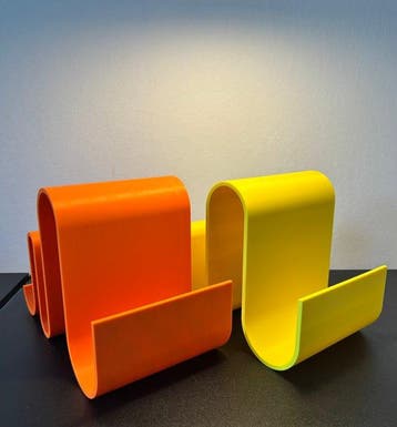 TiWo Design - Tijdschriftenhouder (2) - Ruimtevaartgolf -