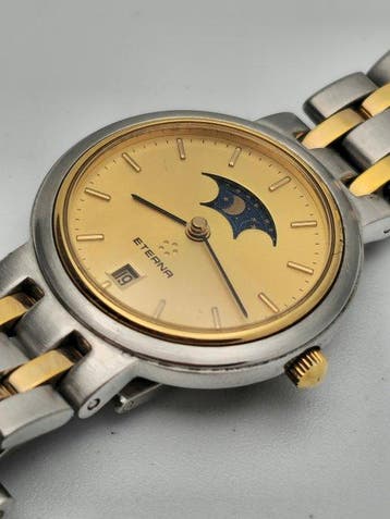 Eterna - Pre-Galaxys Moonphase- Gold&Stahl - NOS - Sans prix, Nieuw
