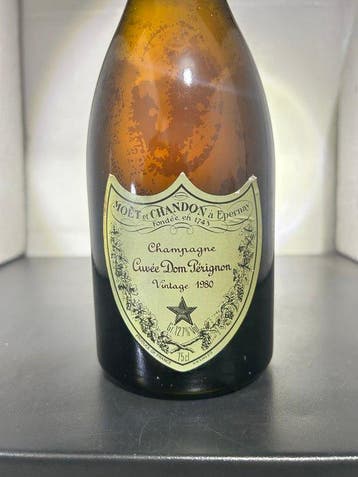 1980 Dom Pérignon - Champagne Brut - 1 Fles (0,75 liter), Nieuw