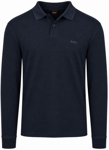 BOSS Interlock Polo Donkerblauw maat Maat 52/54 (L) Heren, Vêtements | Hommes, Verzenden