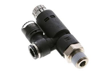 Régulateur de pression pneumatique 8mm - R1/4 avec, Verzenden