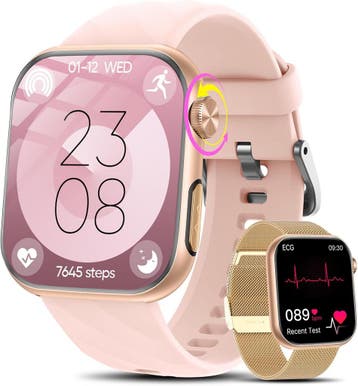 Smartwatch Bluetooth bellen | Retour deal - Pak je voordeel, Verzenden, Slaap, Zo goed als nieuw, Android