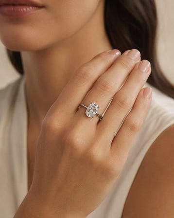 Bague de fiançailles - 18 carats Or blanc - 2.10ct. tw., Bijoux, Sacs & Beauté