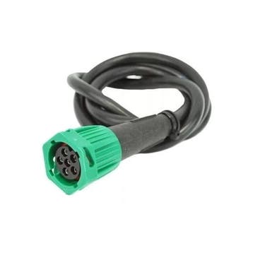 Kabel 6-Polige Bajonet Connector Groen Rechts 2 Meter, Verzenden