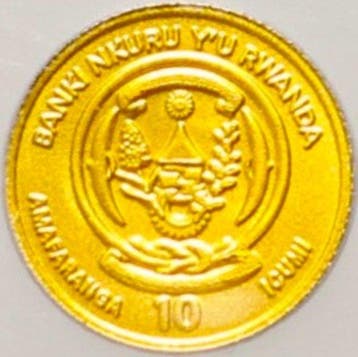 Rwanda. 10 Francs 2018 1 Deutsche Mark - Germany with