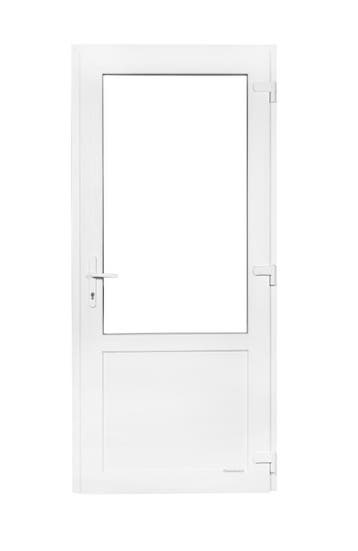Deur wit 2/3 glas Premium b98 x h215 cm R., 100 tot 120 cm, 215 cm of meer, Nieuw, Ophalen of Verzenden