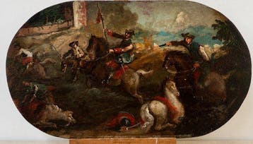 Scuola italiana, XVII–XVIII secolo - Battaglia, scontro di