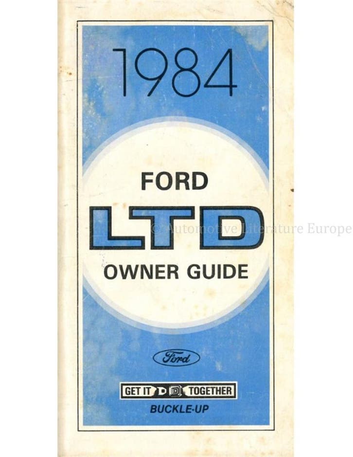 1984 FORD LTD INSTRUCTIEBOEKJE ENGELS (USA), Autos : Divers, Modes d'emploi & Notices d'utilisation