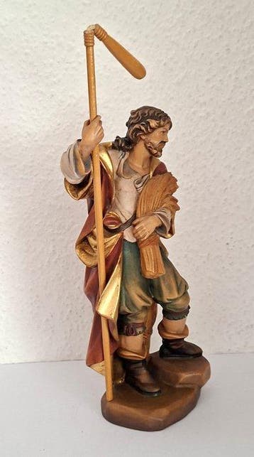 Südtirol Heiliger Isidor ca. 30 cm - Beeldje - Hout