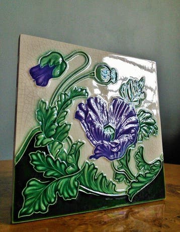 Art Nouveau Tegel - Faïenceries de Bouffioulx - Art Nouveau