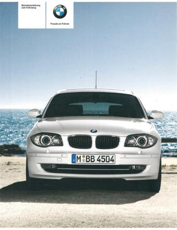 2010 BMW 1 SERIE INSTRUCTIEBOEKJE DUITS, Ophalen of Verzenden