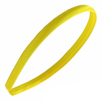 Fako Fashion - Diadeem - Satijn - 10mm - Geel, Verzenden