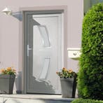 vidaXL Voordeur 108x200 cm PVC wit, Doe-het-zelf en Bouw, Verzenden, Nieuw