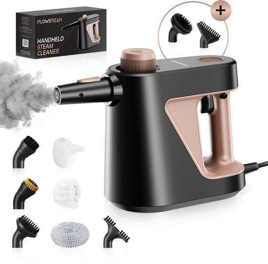 2dekans | FLOWSTEAM® 9-in-1 Handstoomreiniger -, Elektronische apparatuur, Stoomapparaten, Ophalen of Verzenden