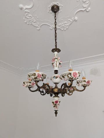 Plafondlamp - Keramiek - Capodimonte