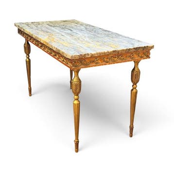 Bijzettafel - Napoleón III - Brons, Hout, Marmer