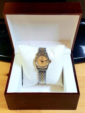 Tudor - Princess Date - GOLD DIAMOND LINEN DIAL - Zonder