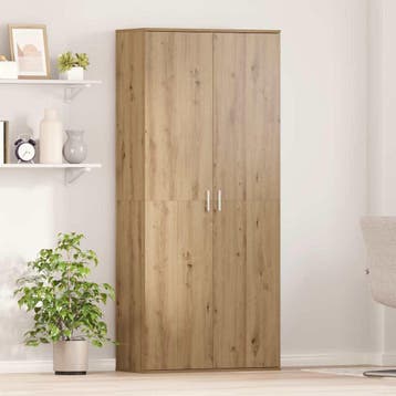 vidaXL Highboard 80 x 35 x 180 cm Bewerkt hout artisanaal, Huis en Inrichting, Verzenden, Nieuw